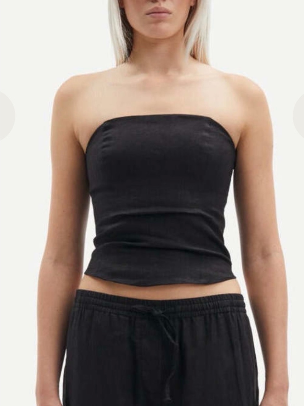 Samsoe Samsoe Black Strapless Tube Top - Women
